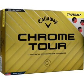 Chrome Tour TruTrack Yellow Golf Balls - Double Dozen