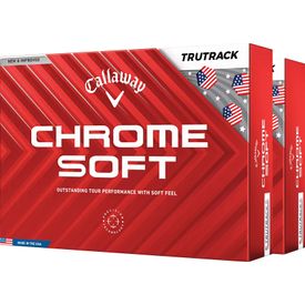 Chrome Soft USA TruTrack Golf Balls - Double Dozen