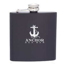 6 oz. Murano Stainless Steel Hip Flask