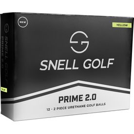 Prime 2.0 Yellow Logo Overrun Golf Balls