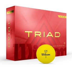 Triad Yellow Logo Overrun Golf Balls - 2025 Model