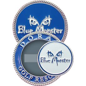 Coin Medallion with Removable Ball Marker