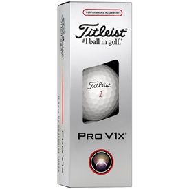 Pro V1x Performance Alignment Golf Balls - Red Ink - 2025 Model