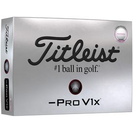 Pro V1x Left Dash Performance Alignment Golf Balls - Pink Ink - 2025 Model