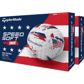SpeedSoft Ink USA Golf Balls - Double Dozen