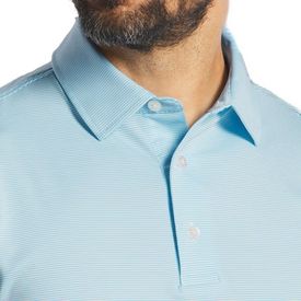 Microfeeder Stripe Lisle Men's Polo