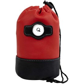 Leatherette Drawstring Valuables Custom Logo Pouch