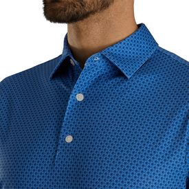 Dot Geo Print Lisle Performance Polo