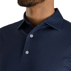 Dot Geo Print Lisle Performance Polo