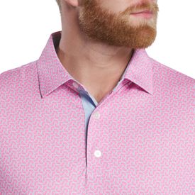 Citrus Print Lisle Performance Polo