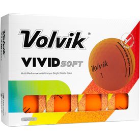 Vivid Soft Matte Orange Logo Overrun Golf Balls - 2025 Model