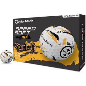 SpeedSoft NFL Ink Golf Balls - Pittsburgh Steelers