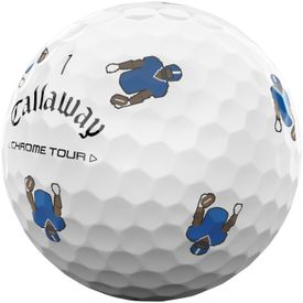 2024 Chrome Tour TruVis 8-Bit Football Golf Balls