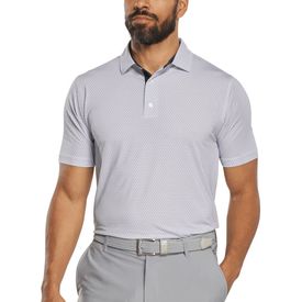 Deco Diamond Print Lisle Performance Polo