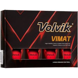 Vimat Matte Red Logo Overrun Golf Balls - 2025 Model
