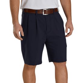 Pleated 9.5 Inch Inseam Shorts