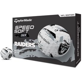 SpeedSoft NFL Ink Golf Balls - Las Vegas Raiders