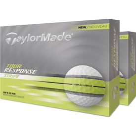 Tour Response Stripe Neon Yellow Golf Balls - Double Dozen