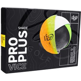 Pro Plus Shade Orange Yellow Logo Overrun Golf Balls