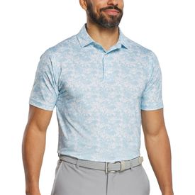 Garden Print Lisle Performance Polo
