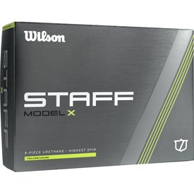 Staff Model X Yellow Logo Overrun Golf Balls