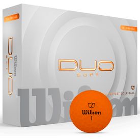 Duo Soft Orange Logo Overrun Golf Balls - 2025 Model