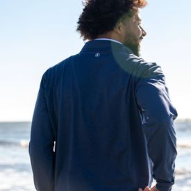 The Isaac Melange Quarter-Zip Pullover