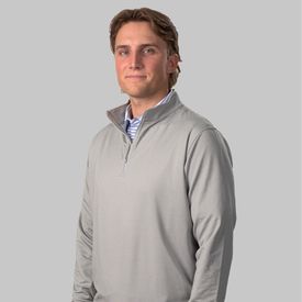 The Isaac Melange Quater-Zip Custom Logo Pullover