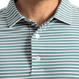 Shadow Stripe Lisle Polo