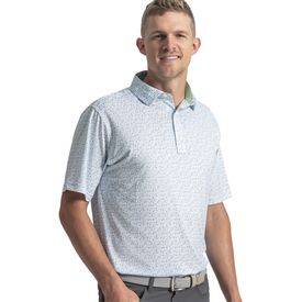 Surfs Up Print Lisle Polo