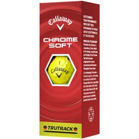 Chrome Soft TruTrack Yellow Golf Balls - 2026 Model