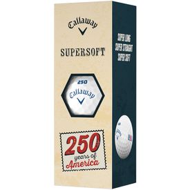 Supersoft 250th USA Stripe Golf Balls - 2026 Model