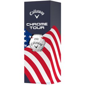 Chrome Tour 360 USA Stripe Golf Balls - 2026 Model
