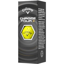 Chrome Tour X Yellow Golf Balls - 2026 Model