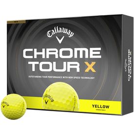 Chrome Tour X Yellow Golf Balls - Double Dozen