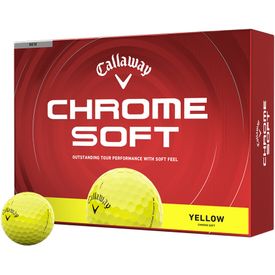 Chrome Soft Yellow Golf Balls - Double Dozen