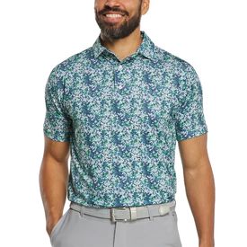 Garden Print Lisle Polo