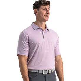 Heather Feeder Stripe Lisle Polo