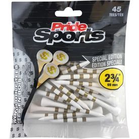 2 3/4 Inch Tees - Money - 45 Pack