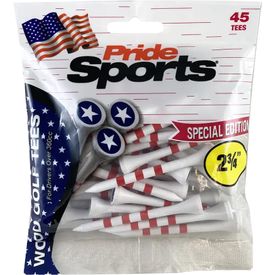 2 3/4 Inch Tees - Star & Stripes - 45 Pack
