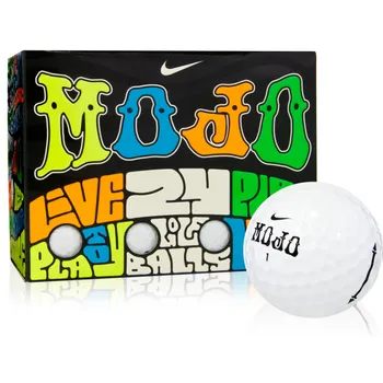 Nike Mojo Lucky #7 White Double Golf Balls - Golfballs.com