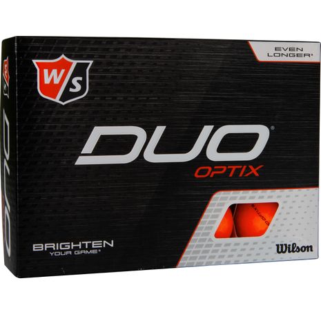 Wilson Staff Duo Optix Orange NFL Golf Balls Cleveland Browns 12 Count Box  NEW