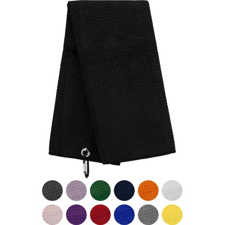 Tri-Fold Custom Logo Golf Towels 