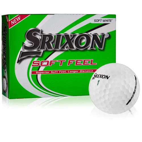 Srixon White Soft Feel Personalized 12 Golf Balls