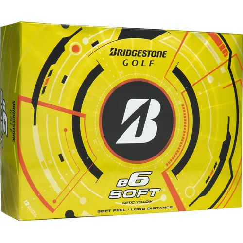 Bridgestone e6 Soft Yellow Personalized Golf Balls - 2025 Model