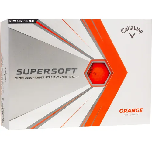 Callaway Golf 2021 Supersoft Orange Personalized Golf Balls