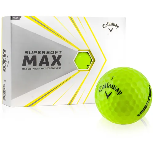 Callaway Golf Supersoft Max Yellow Golf Balls