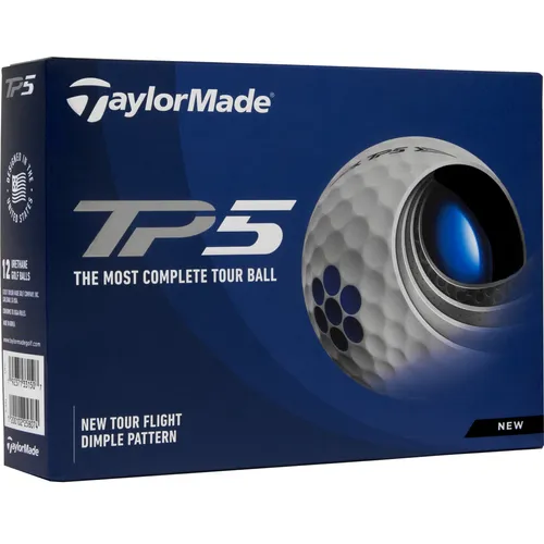 Taylor Made White TP5 Personalized Golf Balls