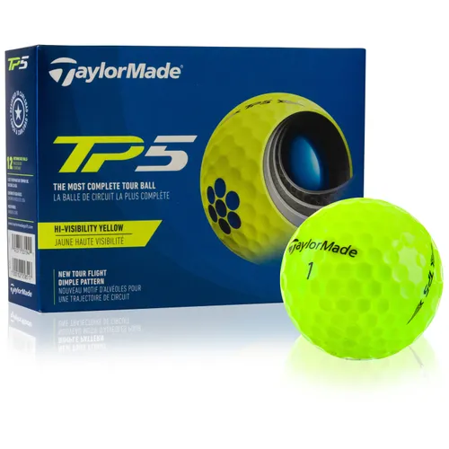 Taylor Made TP5 Yellow Personalized Golf Balls