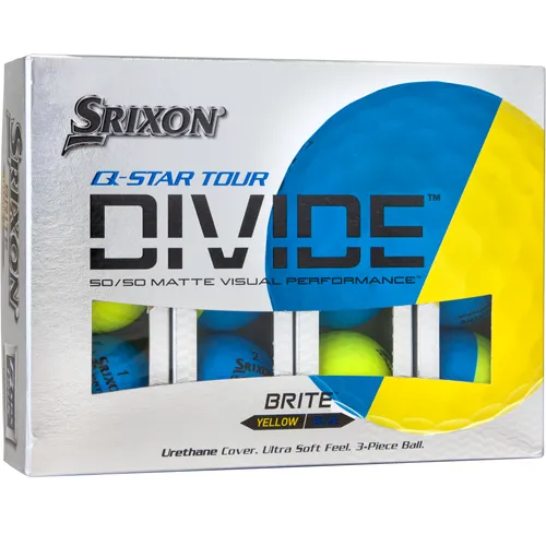 Srixon Q-Star Tour Divide Yellow/Blue Golf Balls